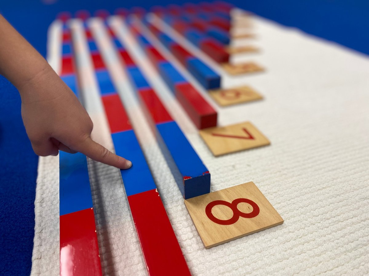 Materiales Montessori de matemáticas para enseñar a los niños